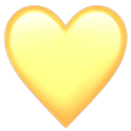 Yellow Heart Illustration for Emotions