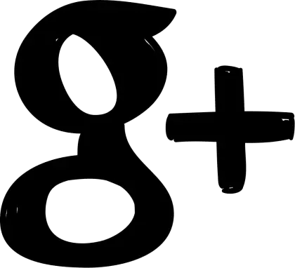 Google Plus Black Icon Design