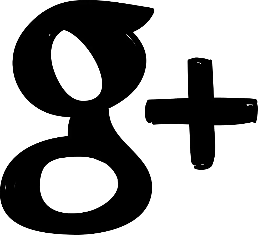 Google Plus Black Icon Design