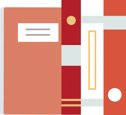 Illustration of Document Binders for Office Use