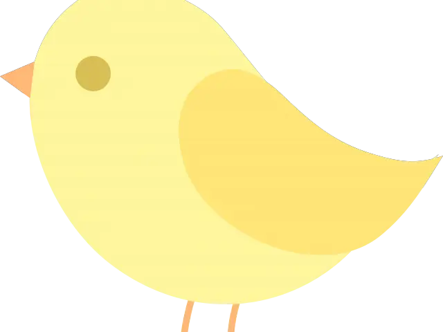 Cute Yellow Bird Illustration