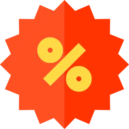 Discount Percentage Badge Icon