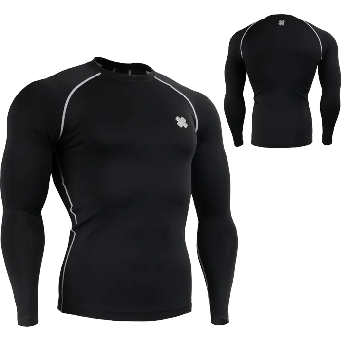 Black Athletic Long Sleeve Shirt