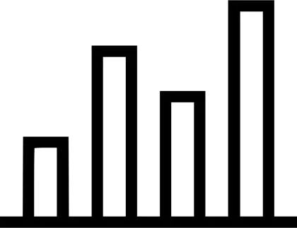 Bar Chart Icon for Data Analysis