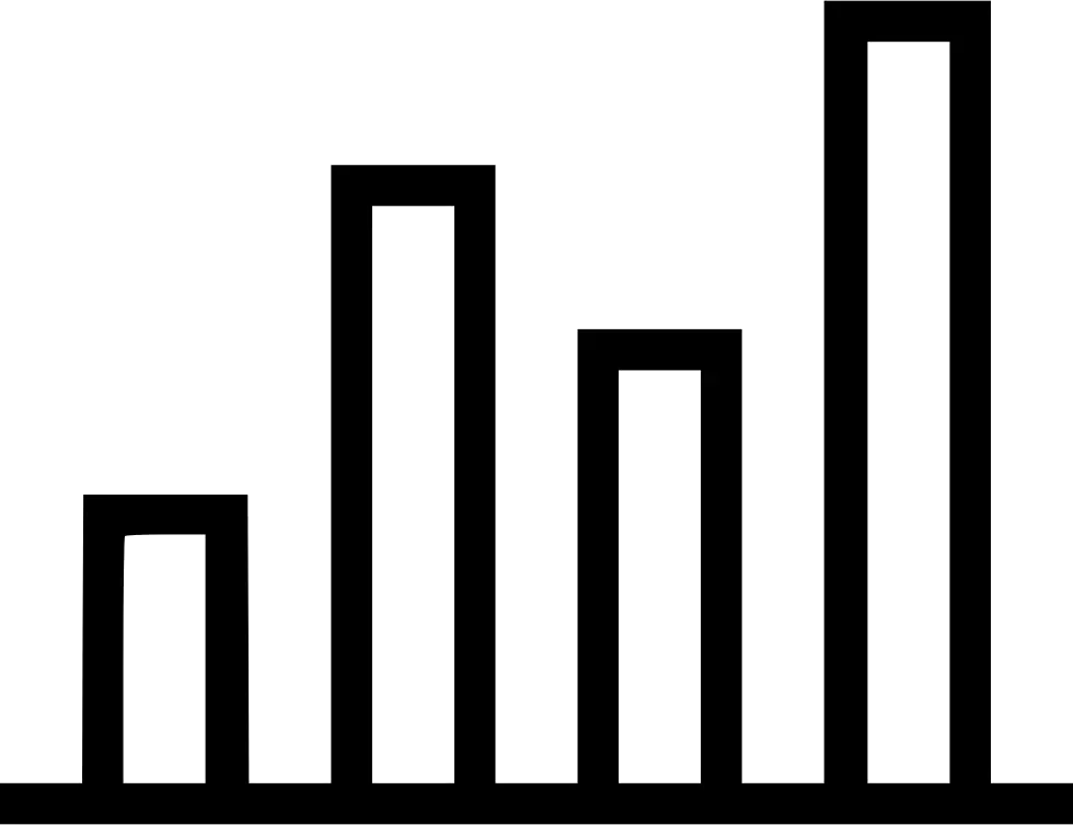 Bar Chart Icon for Data Analysis