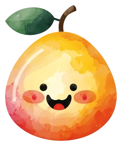 Smiling Cartoon Pear Illustration