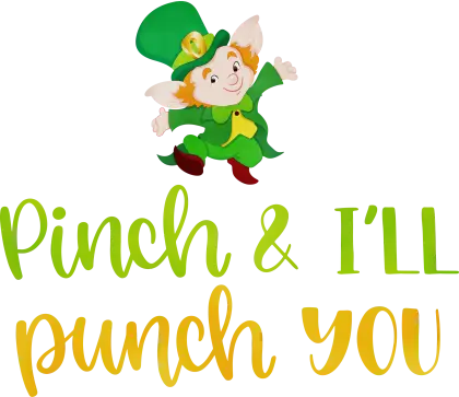 Leprechaun with St. Patrick&#039;s Day Message