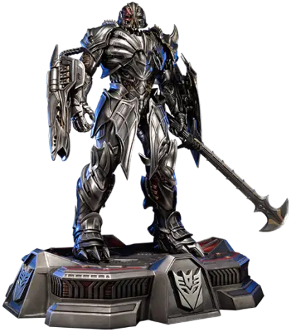 Metallic Robot with Armor and Weapon