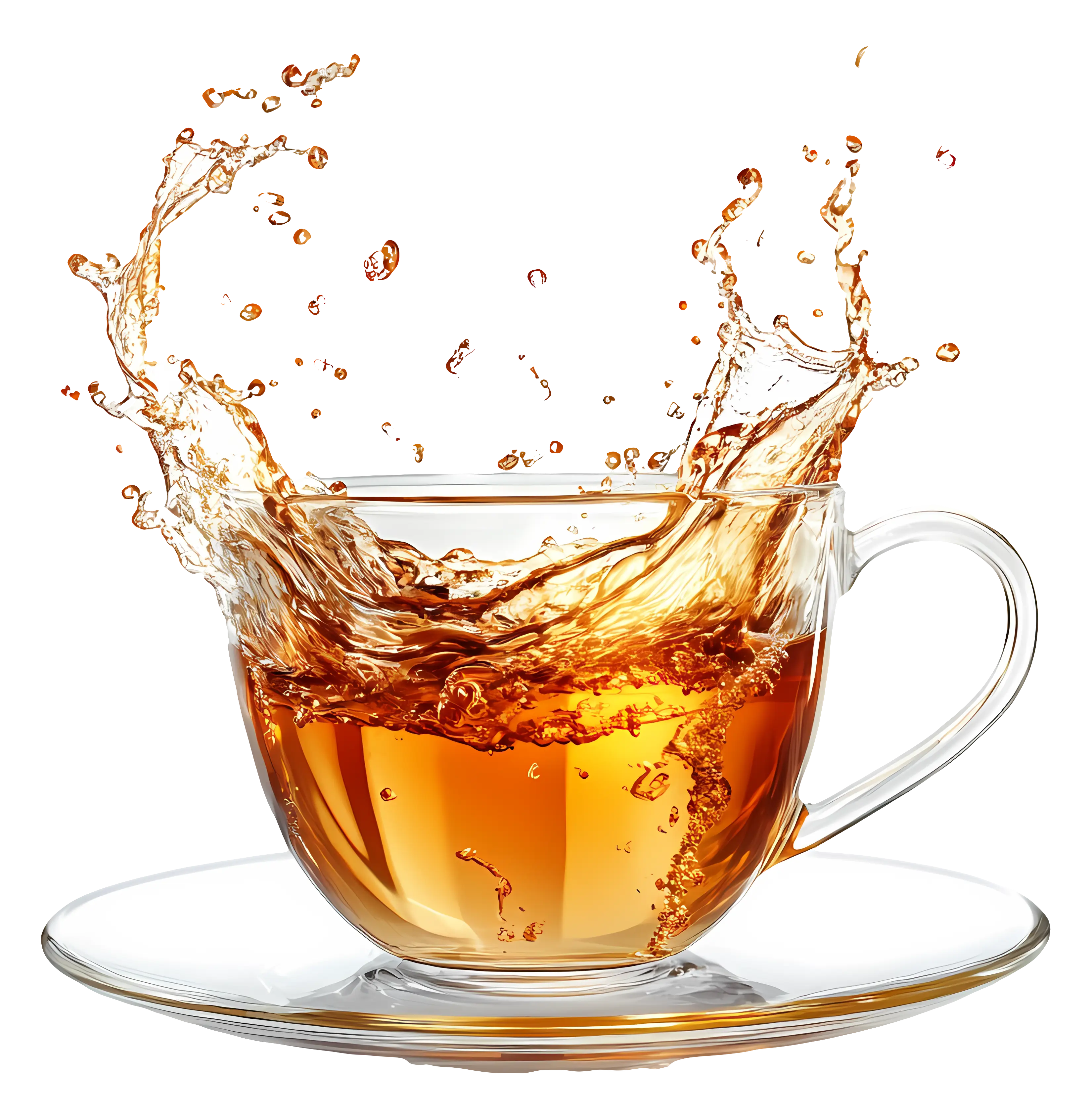 Tea Splashing in Cup