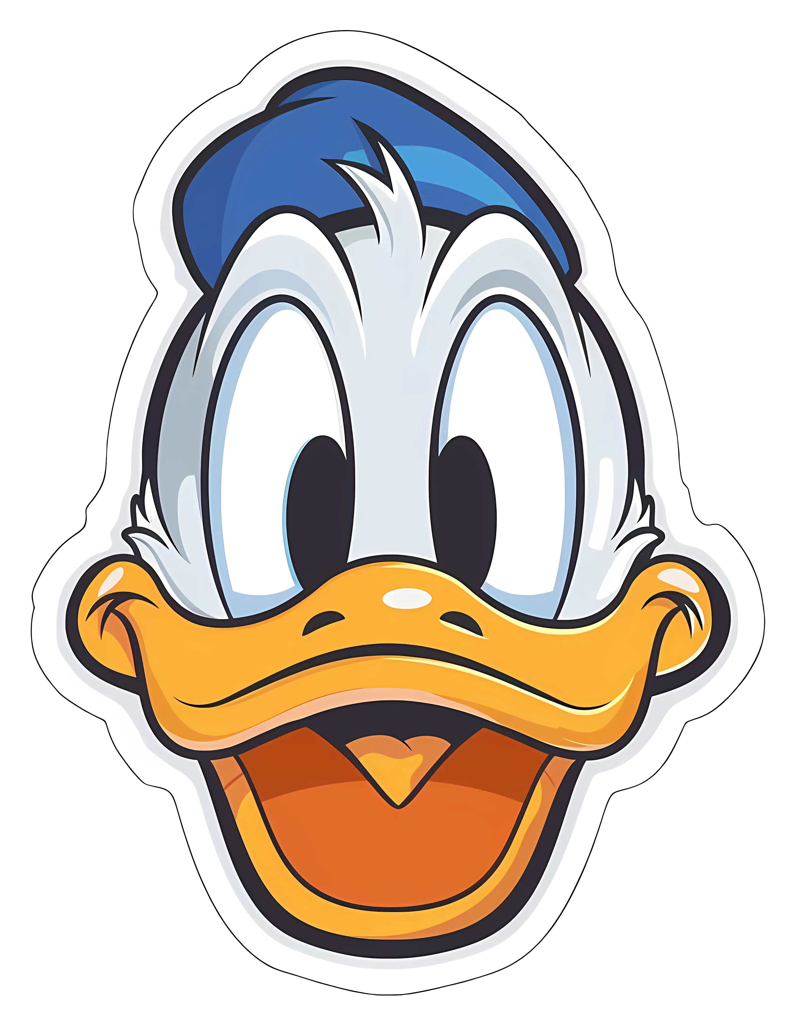 Cartoon Duck Face