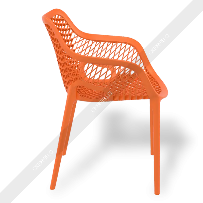 Modern Orange Plastic Chair