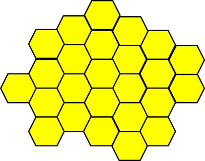 Yellow Honeycomb Structure