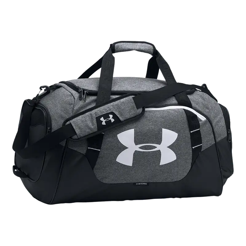 Stylish Grey Duffle Bag for Travel and Sports