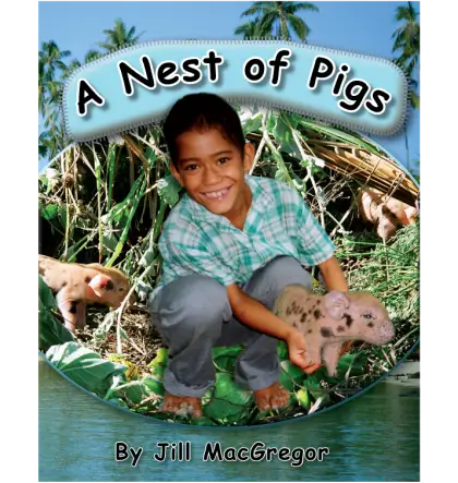 Boy with Pigs on Book Cover