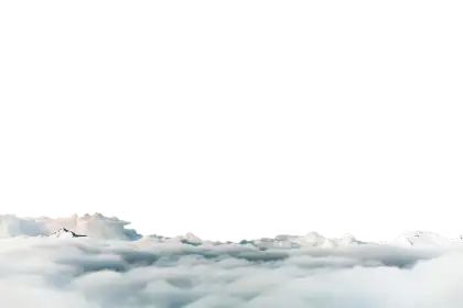 Cloudy Horizon with Soft Sky Illustration