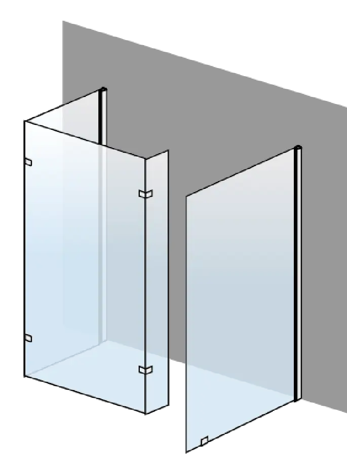 Transparent Glass Panel Divider Design
