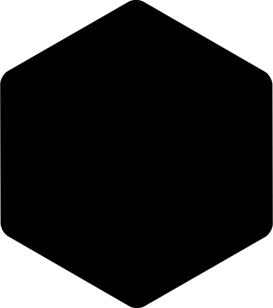Black Hexagon Shape Design