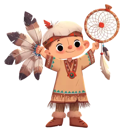 Cute Child with Dreamcatcher