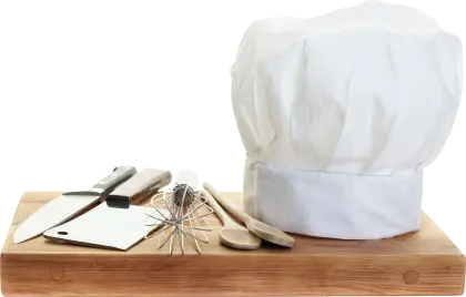 Chef Hat and Kitchen Tools