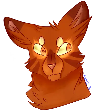 Bright-Eyed Cartoon Cat Illustration