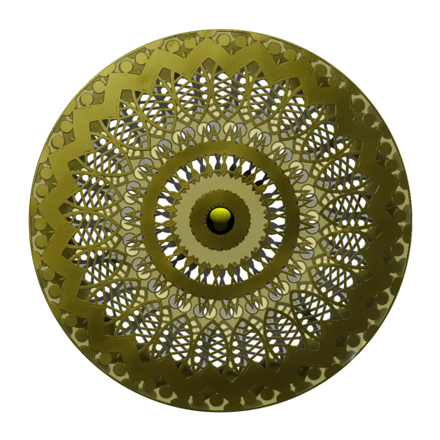 Intricate Golden Mandala Design
