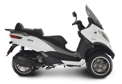 White Three-Wheeled Scooter for Urban Travel