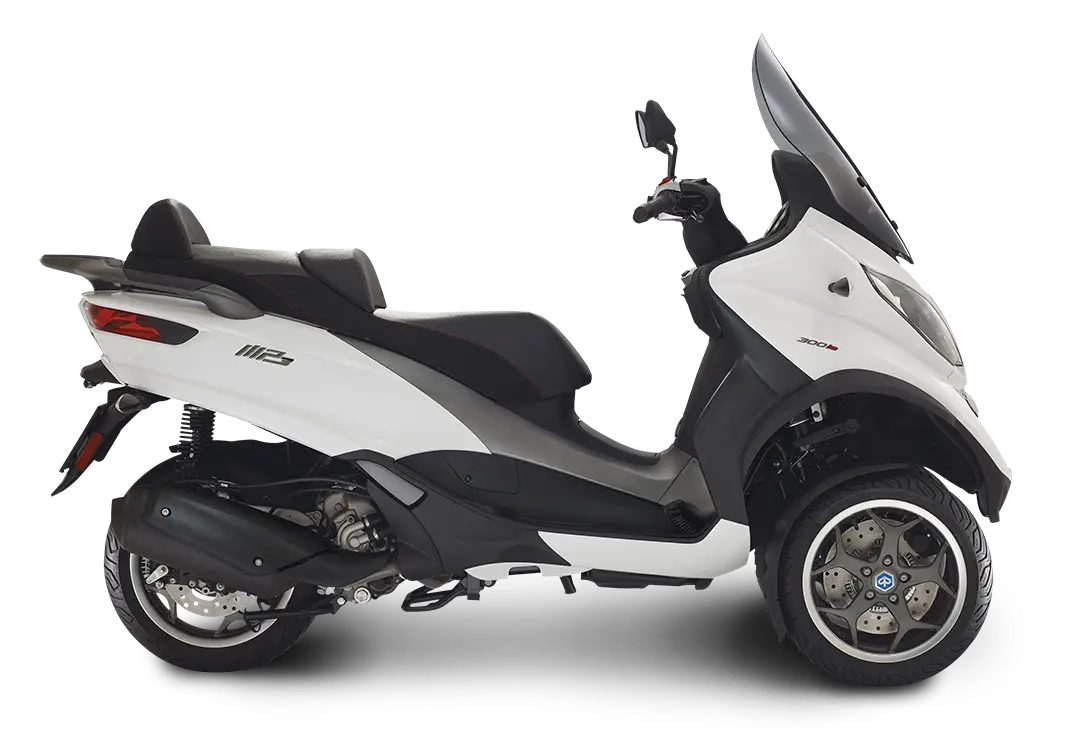 White Three-Wheeled Scooter for Urban Travel