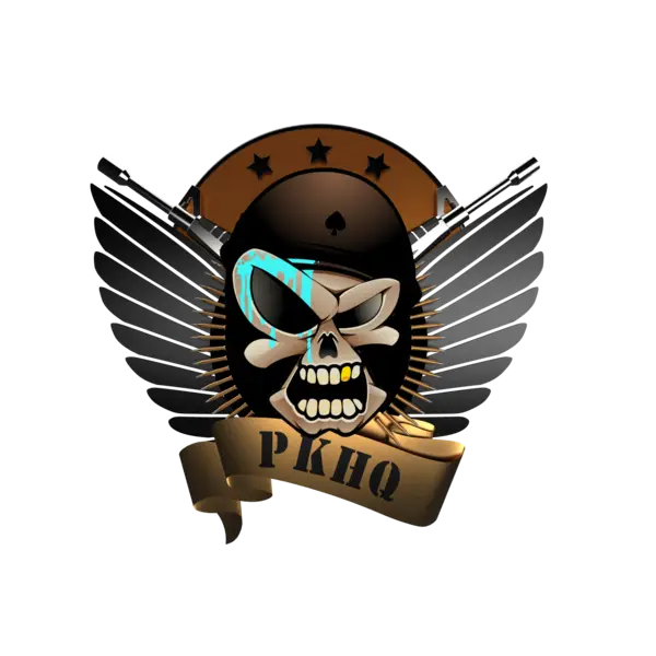Skull Emblem with Wings