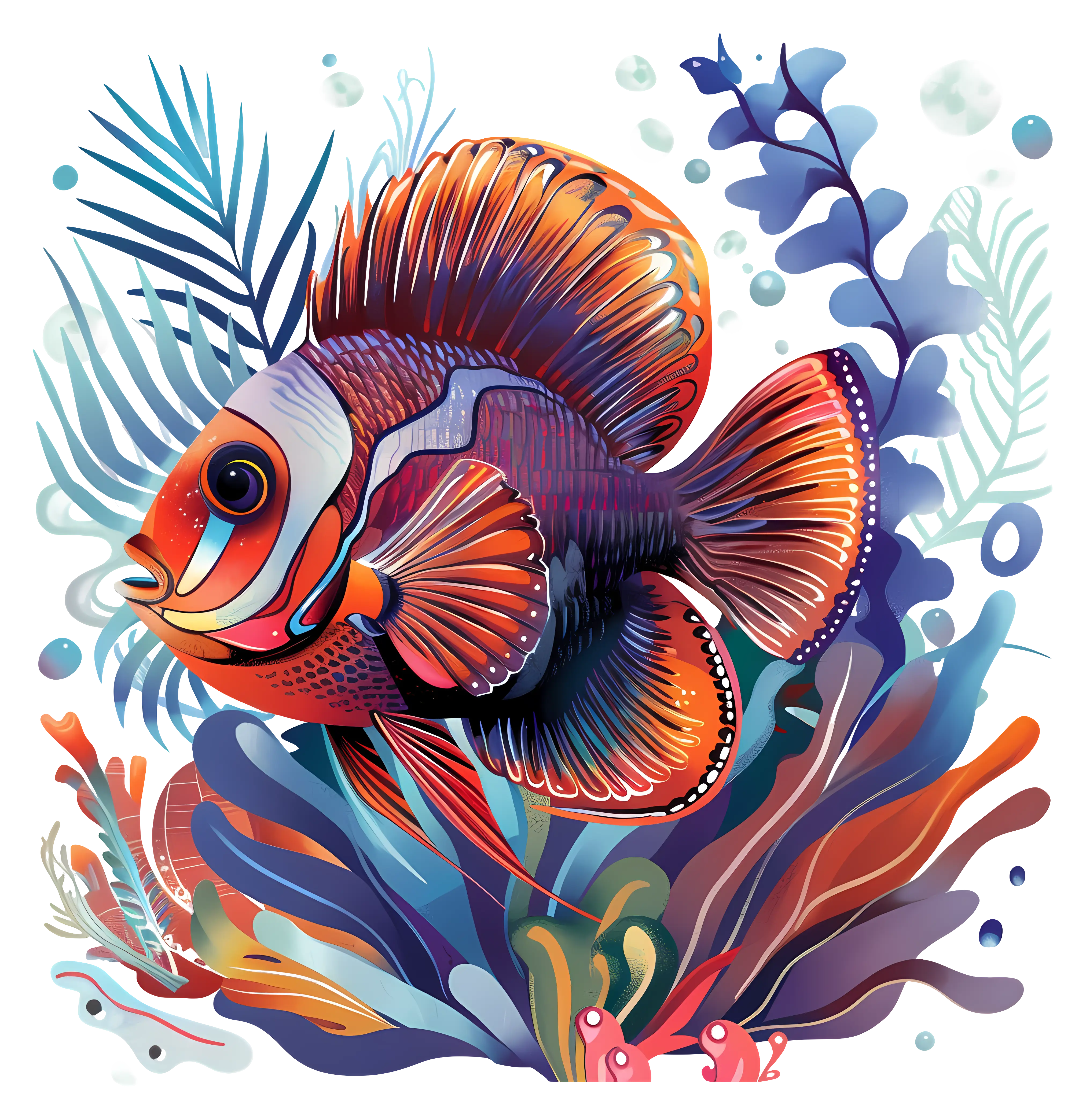 Colorful Fish in the Ocean