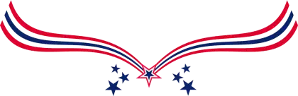 Patriotic Banner with Stars and Stripes Design