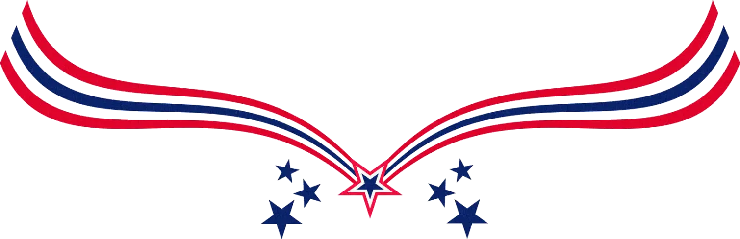 Patriotic Banner with Stars and Stripes Design