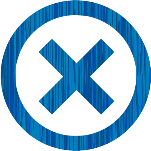 Blue Cross Symbol in Circle