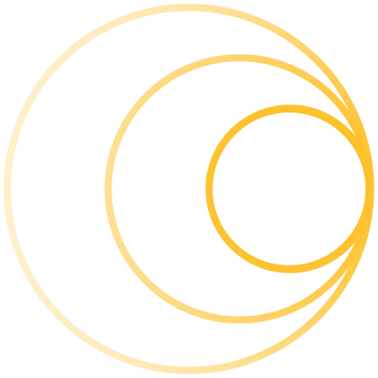 Yellow Concentric Circles Abstract Design