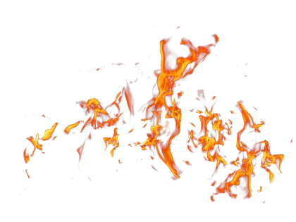 Realistic Fiery Flame and Spark Effect Design