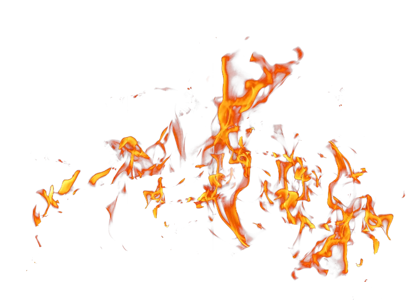 Realistic Fiery Flame and Spark Effect Design