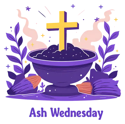 Ash Wednesday Religious Symbol
