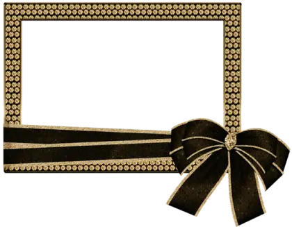 Gold Frame with Bow