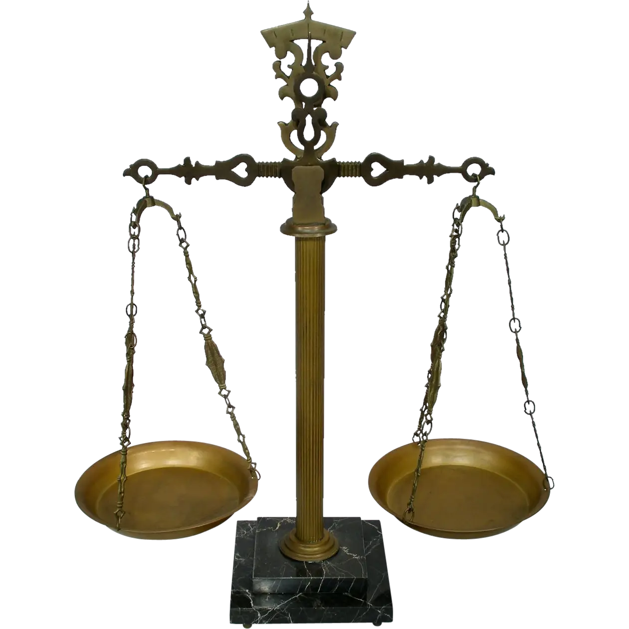 Golden Balance Scale for Justice Concept