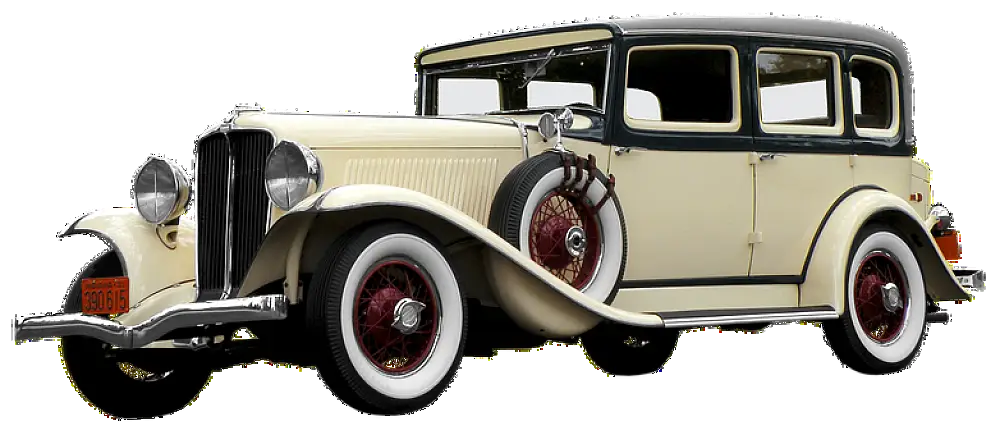 Vintage Car in Retro Style