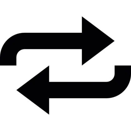 Bidirectional Arrows Icon for Navigation