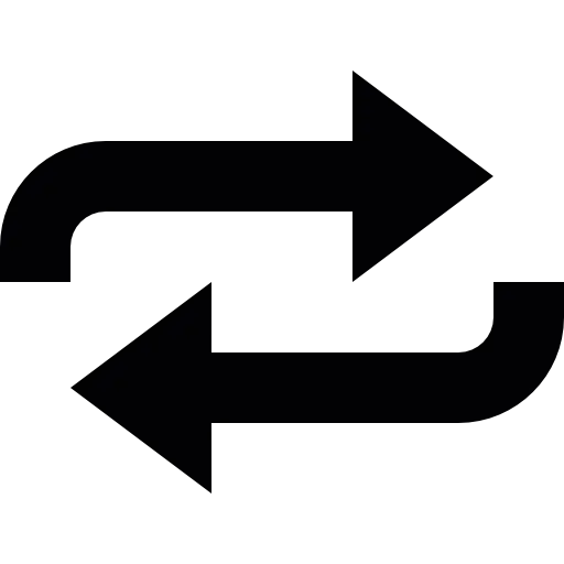 Bidirectional Arrows Icon for Navigation