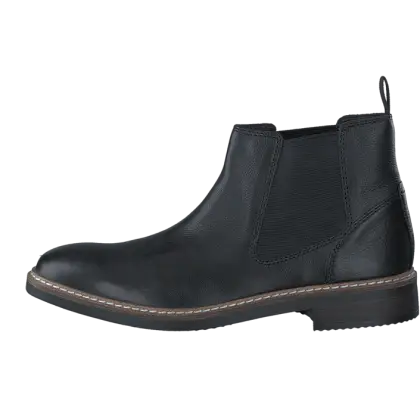 Black Leather Chelsea Boot