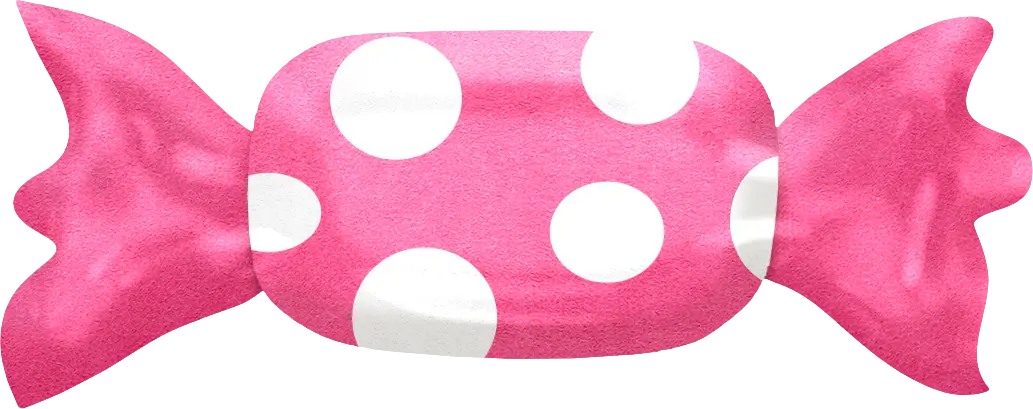 Polka Dot Wrapped Candy