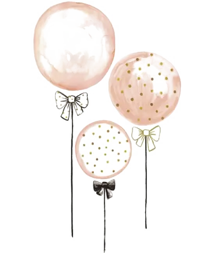Festive Balloons with Bows