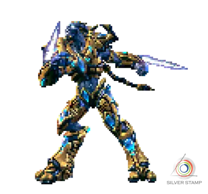 Futuristic Armored Robot Character