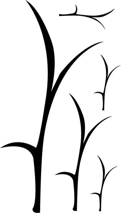 Stylized Grass Silhouette Artwork