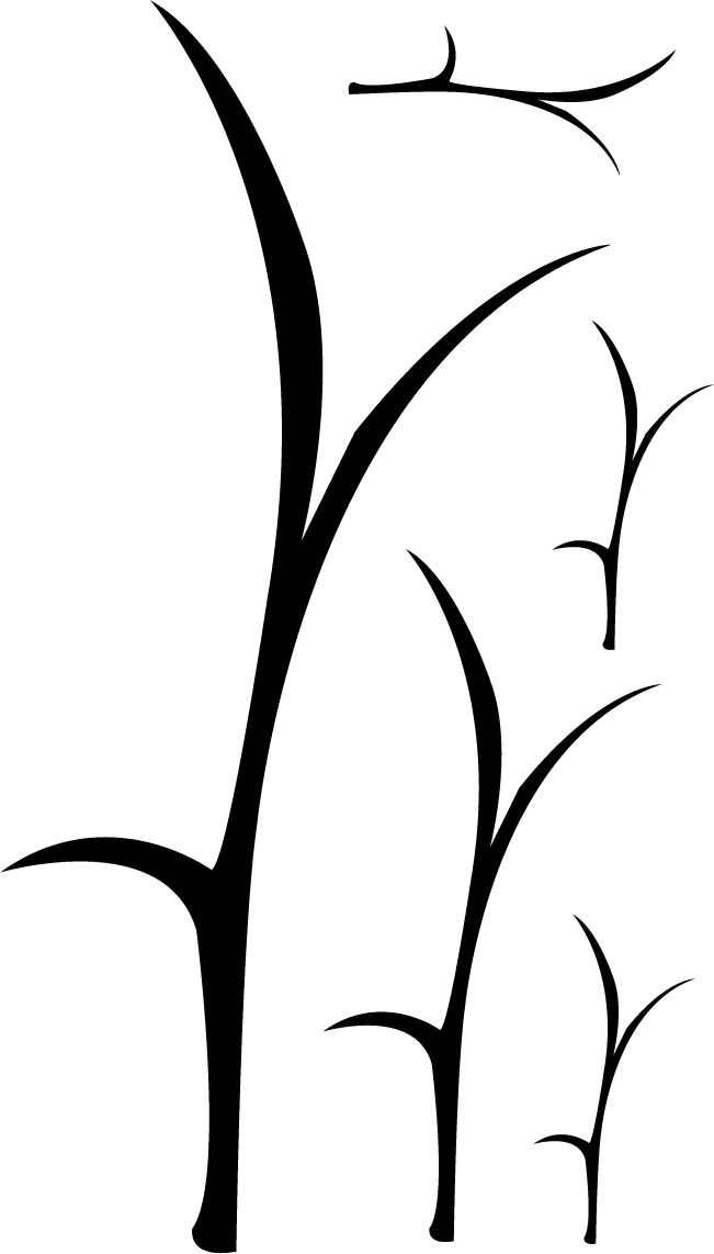 Stylized Grass Silhouette Artwork