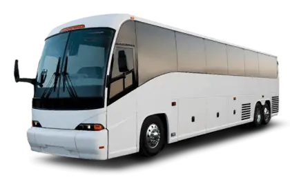 White Passenger Bus for Travel