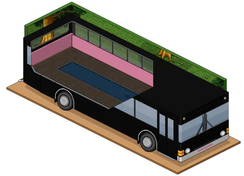 Isometric Design of a Black Bus