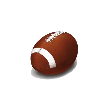 American Football with Leather Texture
